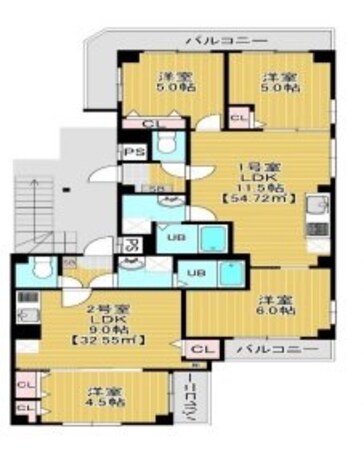 ガーネットコートIIの物件間取画像